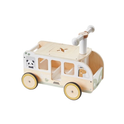 Porteur bus à doudous HANOÏ en bois VERTBAUDET