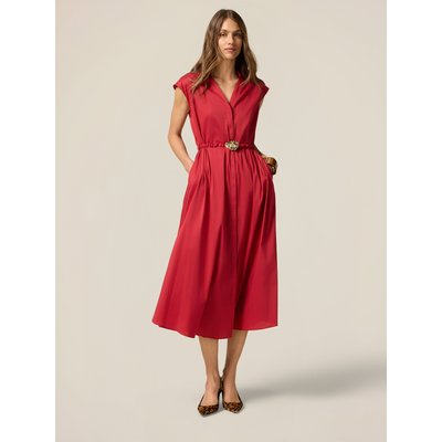 Robe CHEMISIER réalisée en popeline de coton mélangé OLTRE