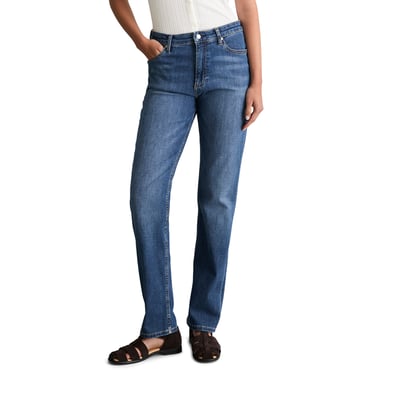 Jeans modèle Olina droit en coton stretch de haute qualité MARC O’POLO DENIM