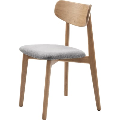 Chaise de salle à manger bois et bouclette RECOLLECTION