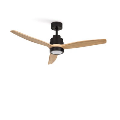 Ventilateur de plafond 40W  avec lumière et télécommande WIND STYLANCE NATURAL WOOD CREATE