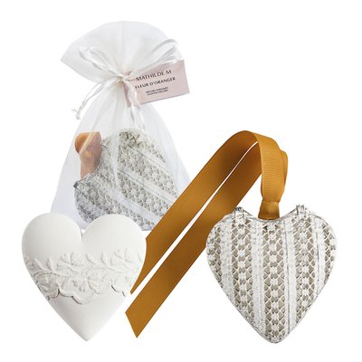 Boîte Cœur et décor parfumé - Fleur d'Oranger MATHILDE M