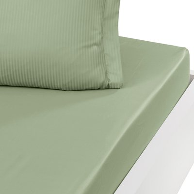 Drap housse uni satin de coton bonnet 30 cm VERSALUXE SENSEI MAISON