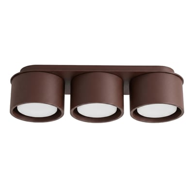 Plafonnier Aluminium Marron Gx53 3 MODO EDEN