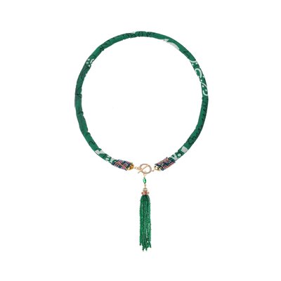 Collier en tissu avec pendentif de perles ARIO HIPANEMA
