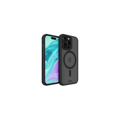 Coque iPhone 14Plus MagSafe transparent/Noir LAUT