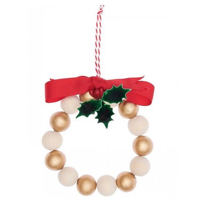 Kit bricolage Perles en bois  - Couronne nature or RICO DESIGN