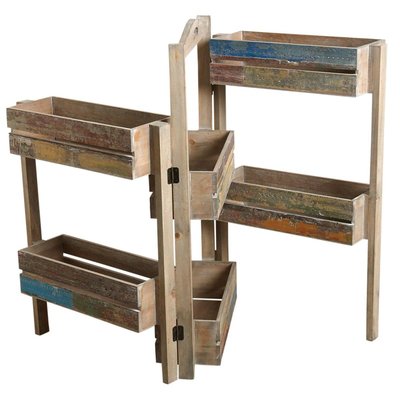 Jardinière triptyque bois recyclé AUBRY GASPARD