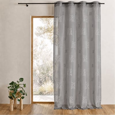 Voilage Etamine Brodée HOME MAISON