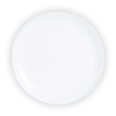6 assiettes plates blanches 25cm -DIWALI LUMINARC