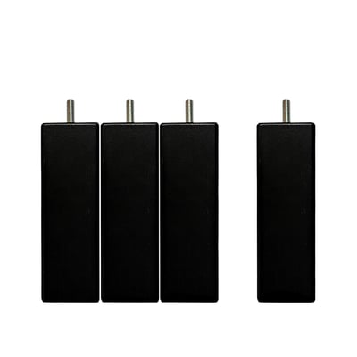Jeu de pieds de lit carrés en bois (lot de 4) BELLECOUR