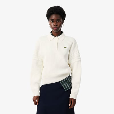 Maglione collo polo, maniche lunghe LACOSTE