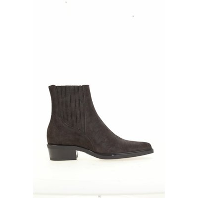 Bottines pointues en cuir suède MJUS