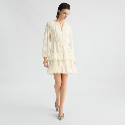 Robe courte à fleurs brodées LIU JO