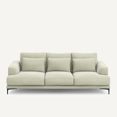 Canapé 4 places velours stonewashed, Marsile AM.PM