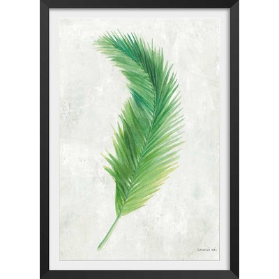 Affiche palme tropicale illustrée HEXOA