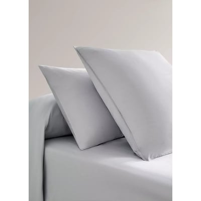 Deux taies d’oreiller en satin double surpiqûre 50x75 cm MANGO HOME