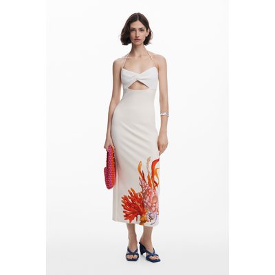 Robe à encolure découpée coquillages DESIGUAL