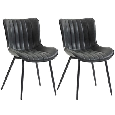 Chaise de salle à manger Revêtement HOMCOM