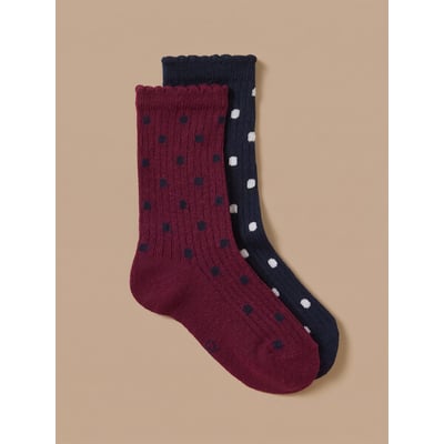 Lot de 2 paires de chaussettes CYRILLUS