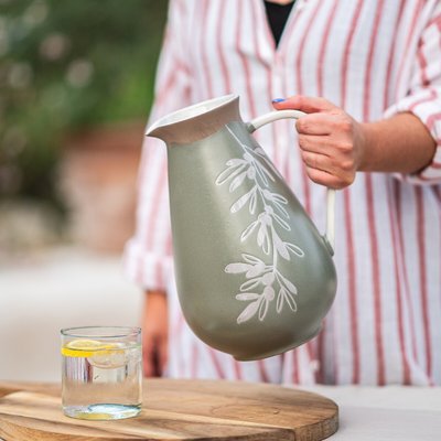 Eden Olive Print Jug PURER HOME X EDEN PROJECT