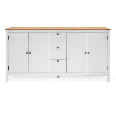 Buffet style campagne 4 portes 3 tiroirs VENZA PIER IMPORT