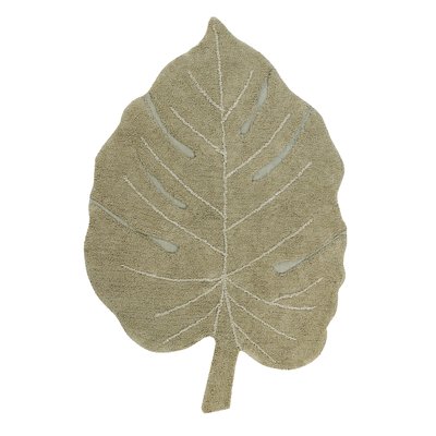 Tapis Rectangulaire en coton feuille monstera PLANTS LORENA CANALS
