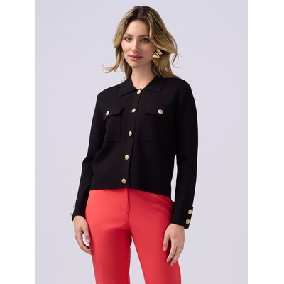 Pull effet veste réalisé en FIL mélangé viscose OLTRE