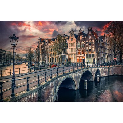 Tableau deco Amsterdam Canaux et ponts HEXOA