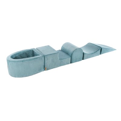 Aire De Jeux en Mousse avec Piscine sans Balles, VELOURS COTELE MEOW BABY