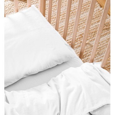 Housse de Couette bébé SATIN DE COTON BIO LAVÉ KADOLIS