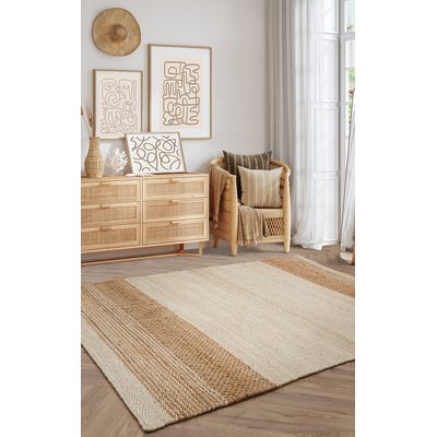 Ombre Stripe Jute Rug SO'HOME