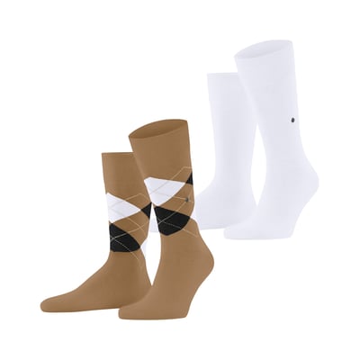 Chaussettes Unies Et Motifs Losange, Lot De 2 Pair BURLINGTON