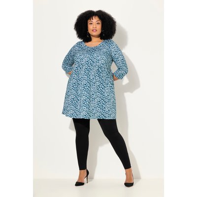T-shirt long, motif léopard. Col rond ULLA POPKEN