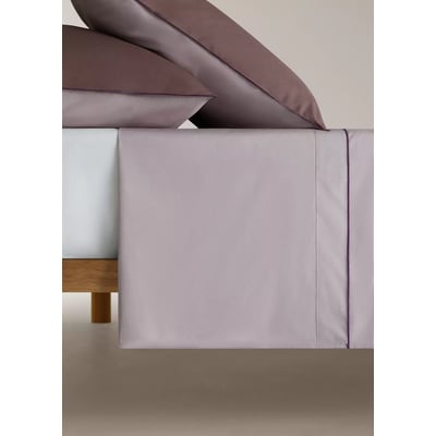 Drap plat en percale de coton 100 % Lit 200 cm MANGO HOME