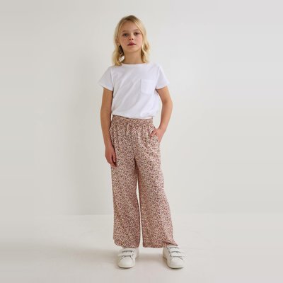 Pantalon fluide imprimé en viscose MONOPRIX