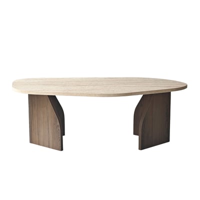 Table basse plateau de forme organique - ROCK CALICOSY