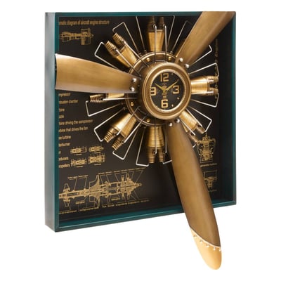 Horloge avion en acier RUDY ATMOSPHERA
