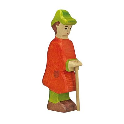 Figurine Crèche de Noël - Berger avec bâton HOLZTIGER