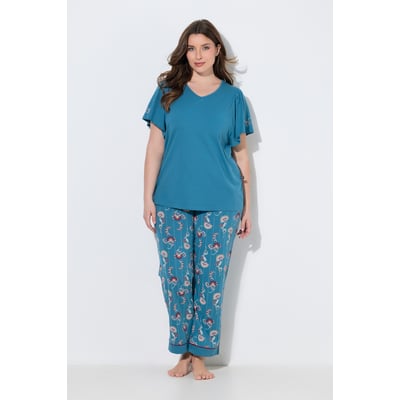 Pyjama motif cachemire, encolure en V ULLA POPKEN