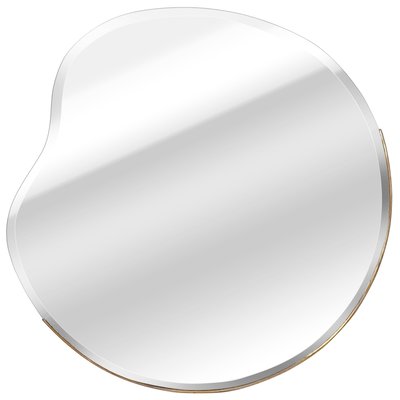 Miroir décoratif rond en Métal doré, FAROL INSPIRE