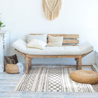 Tapis en coton motifs ethniques THE DECO FACTORY