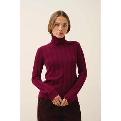 Pull Col Roulé Bordeaux Serelith JUST CASHMERE