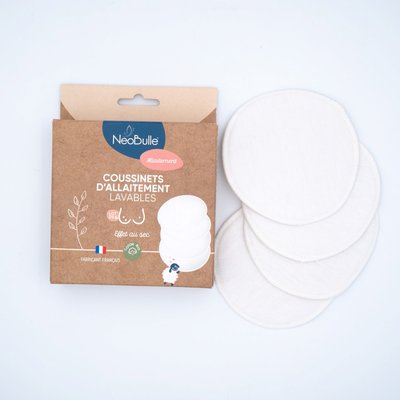Lot de 4 coussinets d'allaitement lavables NEOBULLE