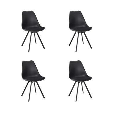 Lot de 4 chaises avec coussin ATOME TOILINUX