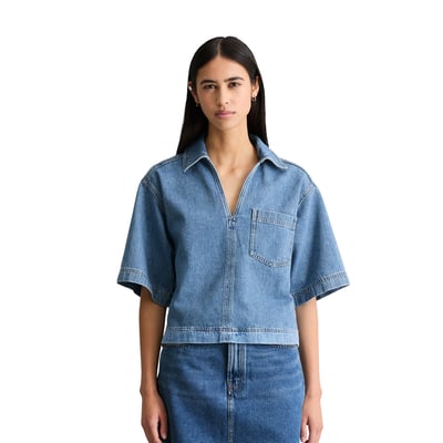 Tunique ample en jean en pur coton organique MARC O’POLO DENIM