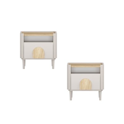 Lot de 2 tables de chevet , ENYRA BOBOCHIC