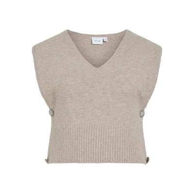 Pull court sans manches, col V VILA