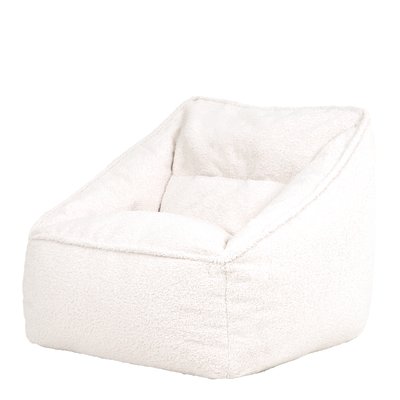 Pouf fauteuil en tissu borg bouclette Oeko-Tex® - NATALIA ICON