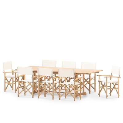 Salon de jardin, 8 chaises, JAVA LIGHT DEFORA HOME